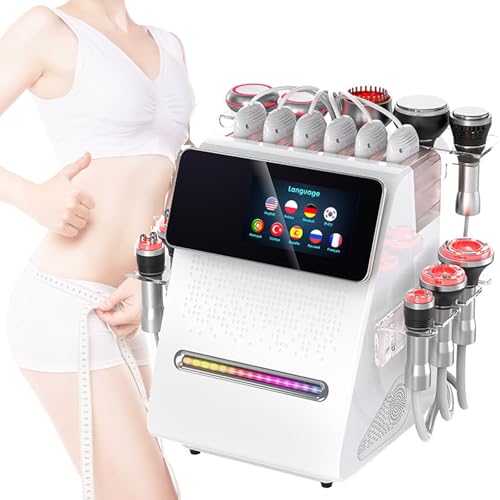 XYEJL Máquina De Esculpir El Cuerpo 11 En 1 Profesional 80khz Máquina De Forma De Cavitación Eliminación De Celulitis Multipolo RF Vacío Lipolaser Fotón Contorno Corporal SPA Equipo De Belleza XYEJL Máquina De Esculpir El Cuerpo 11 En 1 Profesional 80khz Máquina De Forma De Cavitación Eliminación De Celulitis Multipolo RF Vacío Lipolaser Fotón Contorno Corporal SPA Equipo De Belleza