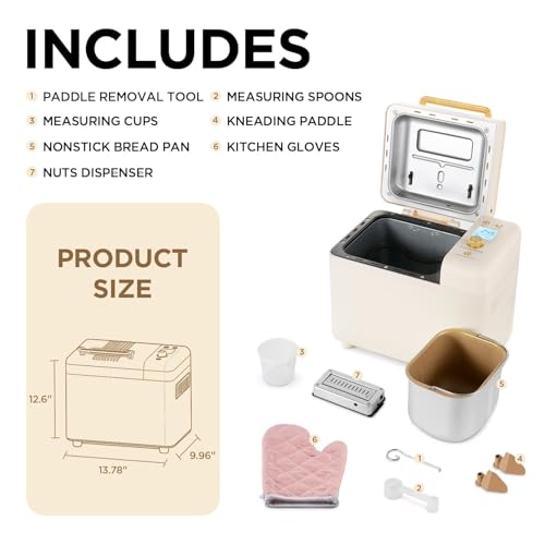 Custom Bread Maker with Nut Dispenser