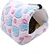 ELEpure - Amaca per gabbia, letto sospeso in peluche, per piccoli animali domestici, biancheria da letto di maiale d'India Nid, nascondiglio per scoiattolo, per dormire carino, 22 x 21 cm