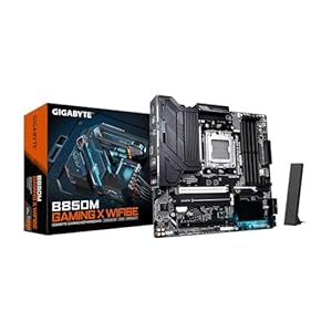GIGABYTE B850M Gaming X WIFI6E AMD AM5 LGA 1718 Placa base, mATX, DDR5, 2X M.2, PCIe 5.0, USB-C, WIFI6E, LAN de 2.5GbE, cierre EZ-Latch, garantía de 5 años