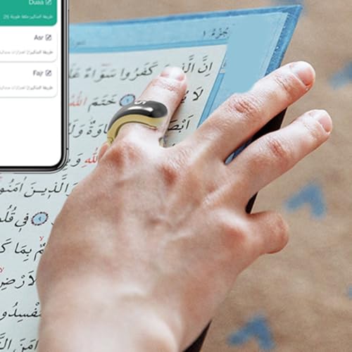 Bague pour Zikr étanche avec compteur de prière réglable et application