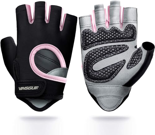 VINSGUIR Workout Gloves for Men and Women,...