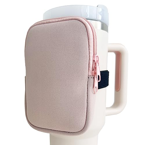 Pochette pour bouteille d'eau rose idéale pour le sport et les sorties