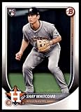 2025 Bowman Baseball 47 Shay Whitcomb RC Rookie Houston Astros Official MLB Trading Card Produced by Topps (Stock Photo Shown, Near Mint to Mint Condition)