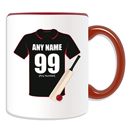 Personalised Gift - Somerset County Mug (Cricket Club Design Theme, Colour Options) - Any Name/Message on Your Unique Mug - Somerset Sabres