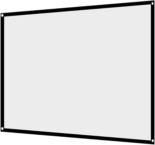 Miniatura 9 de Cortina de proyector, pantalla de proyector de película, pantalla de proyección de cortina blanca plegable sin arrugas, pantalla de proyección de