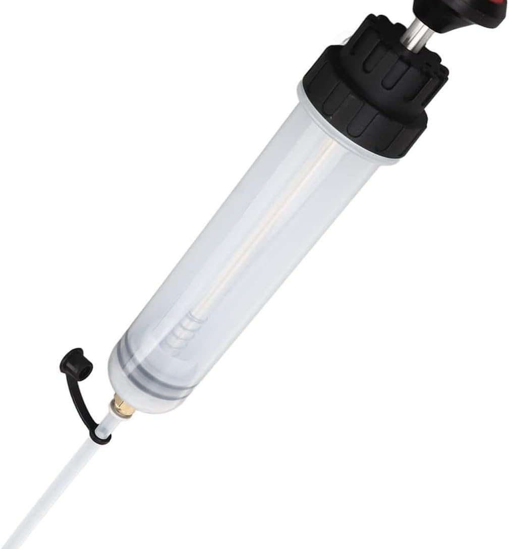 Automotive Fluid Extractor Pump, 200 cc Oil Extractor Pump with Hose, Sealed Upgraded Oil Change Pump, Lightweight Oil Suction Pump for Changing Transmission, Power Steering, and Brake Fluid