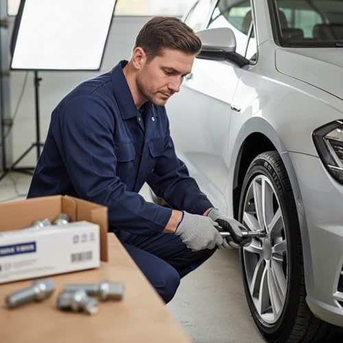 20 Radmuttern geschlossen Kegelbund 60° M12 x 1,5 kompatibel mit Ford, Chrysler, Toyota, Hyundai, Kia, Honda, Mazda