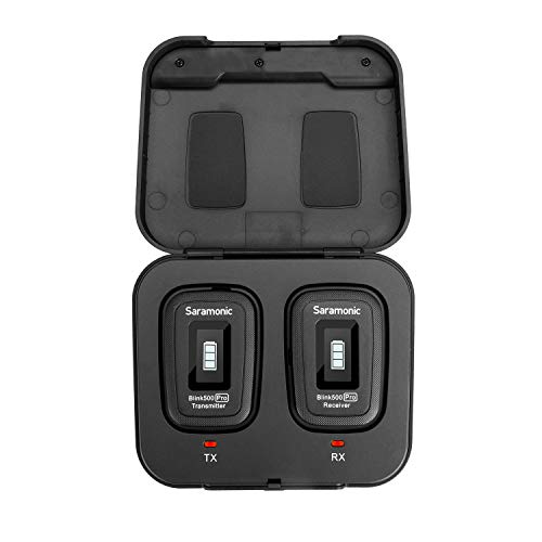 Saramonic Blink500 Pro B1 Wireless Lavalier Microphone Vlog, 2.4Ghz Dual-Channel Stereo Mic With Charging Case, Oled Display & 3.5Mm Headphone Output For Dslr, Video Cameras, Smartphones, Tablets #TOP1