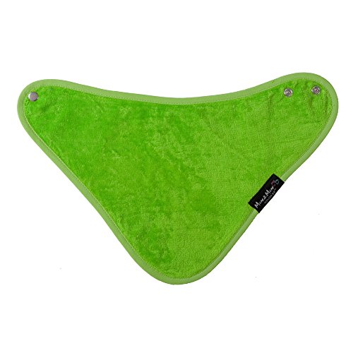 Mum2Mum Wonder Bandana babero – verde lima – Super absorbente – Protege contra el eczema – 100% algodón