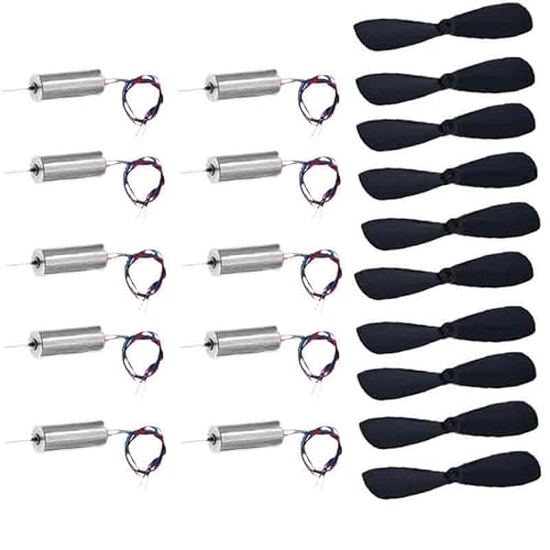 10�� 716 3.7V 7x16mm �u���b�V���h�R�A���X���[�^�[ 45000 RPM 46mm CW CCW �v���y��10�t��