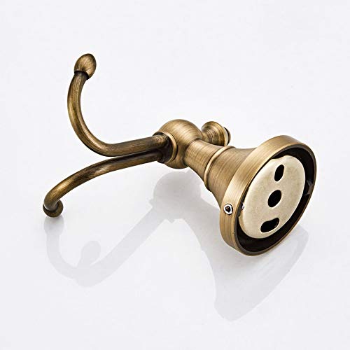 Lightinthebox® Novelty Design Antique Brass Finish Wall-Mounted Robe Hook, Bathroom And Kitchen Accessories. Double Hook #TOP6