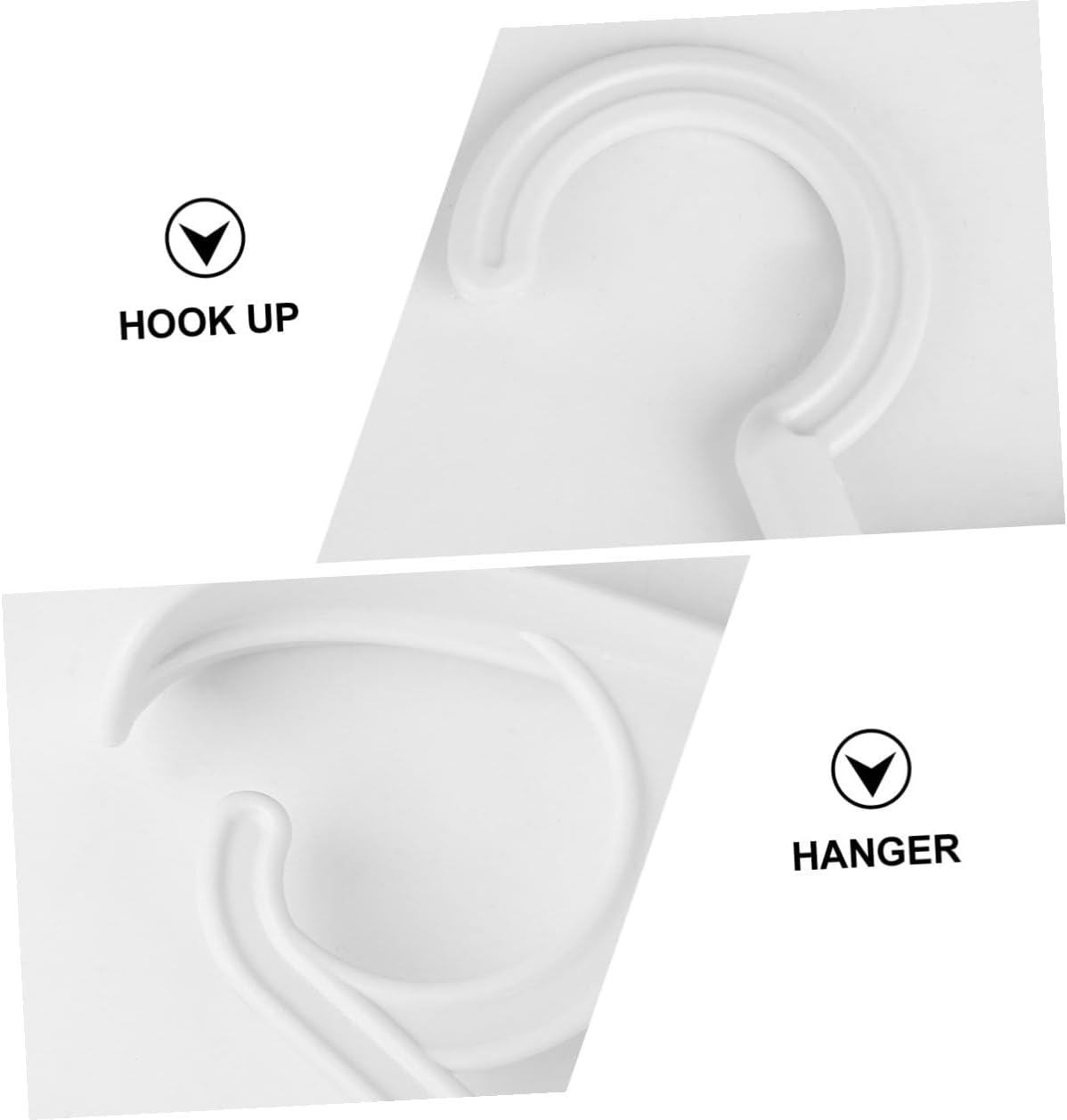 Traceless Plastic Clothes Hangers 10pcs, Thick Wide Shoulder Skidproof Coat Hangers with 360° Rotatable Hook for Windproof Clothes Drying and Closet Organization