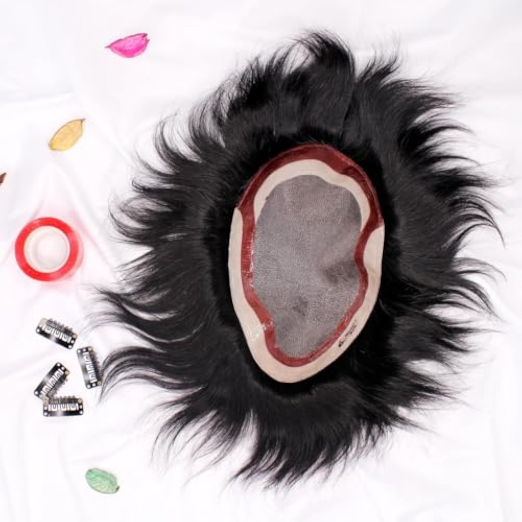 Fine Monofilament Base Human Hair Patch for Men and Boys