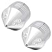 PBYMT Chrome Front Axle Nut Cover Cap CNC Aluminum Compatible for Harley Davidson Softail Touring Road King Street Glide Electra Glide Iron 883 Fat Boy 2002-2024