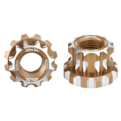 XOUX AX-B BMX Axle Nuts 10MM, Gold