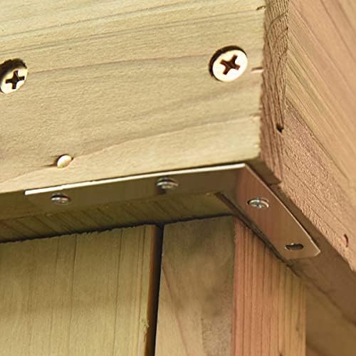COSTWAY Garden Potting Bench, Wooden Flower Work Station Table with 2 Storage Shelf and 6 Hooks, Galvanized Tabletop Gardening Workbench for Outdoor Patio Courtyard