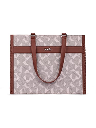Image of ZOUK Boardroom Office Bag for Women | Big Size Business Tote | Laptop Up to 14 Inch | Water-Resistant | Stylish Handbag for Work & Travel |