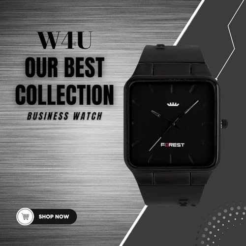 Image of Forest Men's Analog Watch - Square Dial Case | Stylish Quartz Wrist Watch for Men | Modern Design | Casual Wear Fashion Accessory