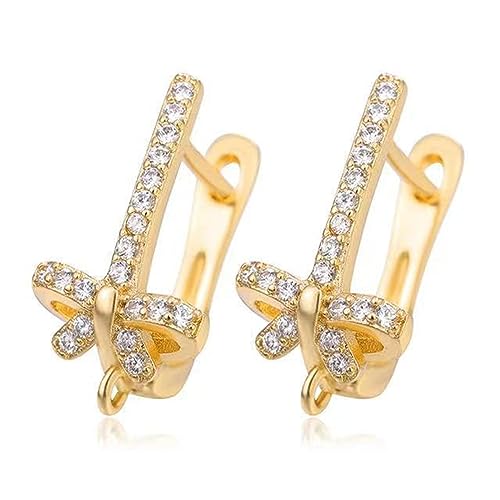 Boucle d'oreille double rangée micro incrustée pour un clip minimaliste - 5