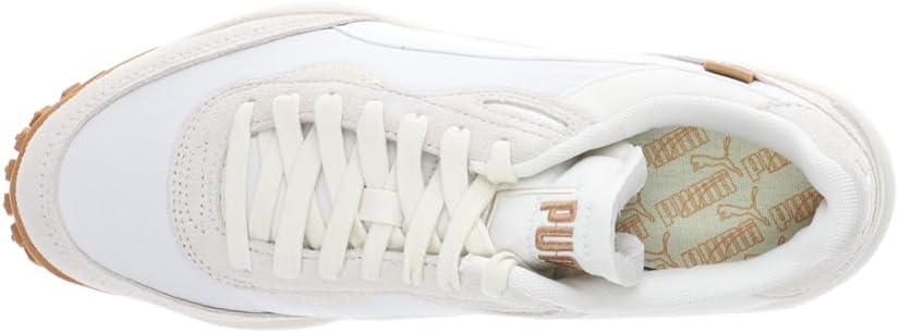 PUMA Mens Style Rider Play On Suede Lace Up Sneakers Shoes Casual - Off White