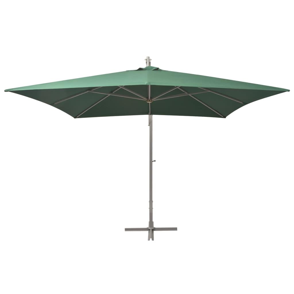 Parasol ogrodowy parasol przeciwsłoneczny do roślin, 300 x 300 cm, zielony, aluminiowy maszt
