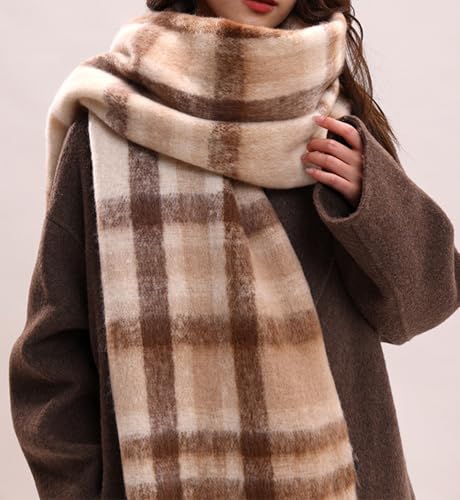 Krorifiu Women Chunky Oversized Scarf,Soft Warm Winter Big Blanket Scarves — view 2