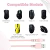 Toxaoii Mouse Charging Cable for Razer Naga Pro 20000 DPI, Viper Ultimate, DeathAdder V2 Pro, Basilisk Ultimate, Cyberpunk 2077 Gaming Mouse Charger Cable, Micro USB Cable 5.9 Ft/1.8 M