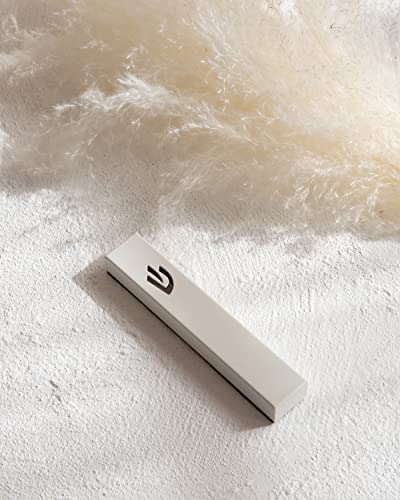 Suri Modern Mezuzah Case, White Self Stick Mezuzah With Scroll For Door, Jewish Mezuzah Cover For Indoor And Outdoor (1 Piece, White) #TOP1