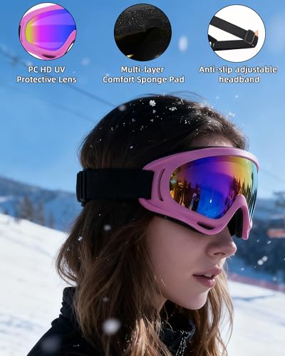 Image of 2 Pair Motorcycle Goggles Ski Goggles Dirt Bike ATV Riding Glasses
