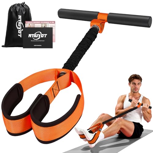 NTIUYOT Upgraded Heavy-Duty Pedal Resistance Band with Handle, Thickened Latex
