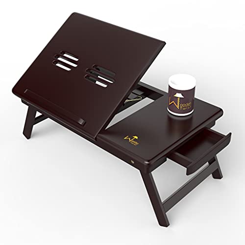 Wooden Twist Laptop Table Foldable Laptop Table (Design-2)