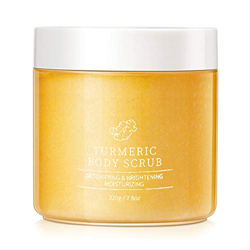 DAGEDA Body Scrub,Turmeric And Natural Salt Body Scrubs With Natural Exfoliating Moisturizing Nourishing Salt Scrub To Exfoliate Body Skin,Deep Cleansing Smooth Face&Foot Skin Care Exfoliator Gift