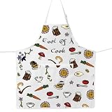MYSOMY Delantal de cocina de la Tierra Media Second Breakfast Club, delantal The Shire Gift Middle Earth Gifts The Shire, Fool Of A Cook uk2, 49cm (19.3inch) x 68cm (26.8inch), Adjustable
