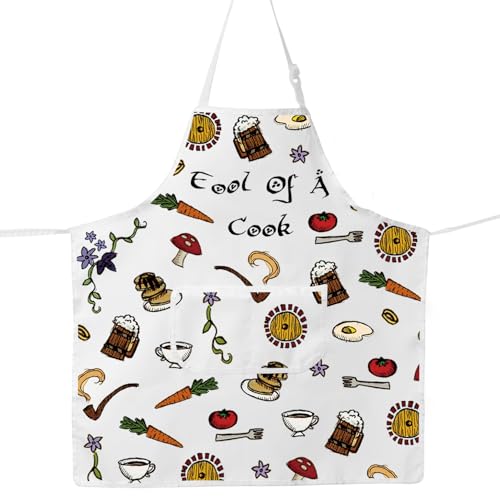 Middle Earth Kitchen Apron Second Breakfast Club Apron The Shire Gift Middle Earth Gifts The Shire Apron (Fool Of A Cook uk2)