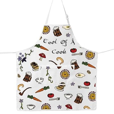 MYSOMY Delantal de cocina de la Tierra Media Second Breakfast Club, delantal The Shire Gift Middle Earth Gifts The Shire, Fool Of A Cook uk2, 49cm (19.3inch) x 68cm (26.8inch), Adjustable | Ya disponible en tu tienda friki favorita! En mundofriki.es! MYSOMY Delantal de cocina de la Tierra Media Second Breakfast Club, delantal The Shire Gift Middle Earth Gifts The Shire, Fool Of A Cook uk2, 49cm (19.3inch) x 68cm (26.8inch), Adjustable | Ya disponible en tu tienda friki favorita! En mundofriki.es!