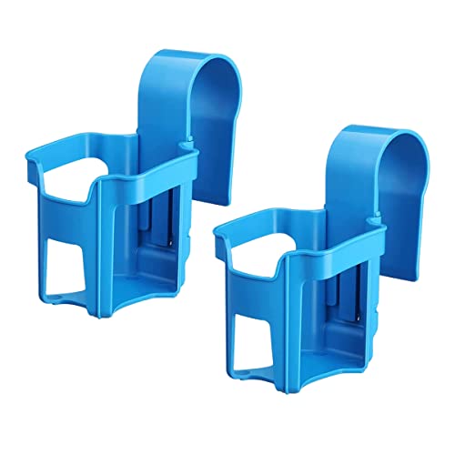 XQMMGO 2 Stück Pool Getränkehalter aus Kunststoff,Multifunktionaler Poolzubehör,Getränkehalter Für Schwimmbäder Passend für die meisten Schwimmbäder(Blau)
