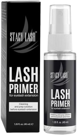 STACY LASH Eyelash Extension Primer (1.35fl.oz/40ml) /Protein Oil Remover/Increase Adhesive Bonding Power Retention/Pretreatment for Individual Semi Permanent Extensions Glue Supplies