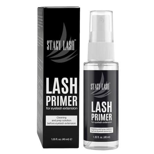 STACY LASH Eyelash Extension Primer (1.35fl.oz/40ml) /Protein Oil Remover/Increase Adhesive Bonding Power Retention/Pretreatment for Individual Semi Permanent Extensions Glue Supplies