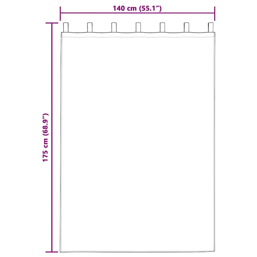 Cortinas opacas con anillas, 2 unidades, poliéster rosa claro, 175 x 140 cm, 80% – 90 %, protección solar, 4 opciones para colgar, para salón, dormitorio, oficina, privacidad