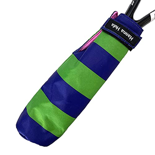 ハンナフラ 消臭タグ付ラケットグリップカバー ボーダーグリーン