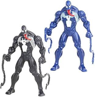Venom Figure, 2 PCS Marvel Venom Hero Series Deluxe Venom Toy16 cm Flexible Figure, Collectible Model Statue Toys PVC Figures Desktop Ornaments Cake Decorations Supplies