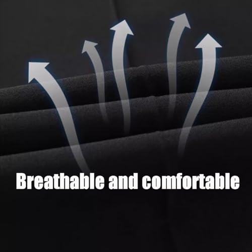 Fleurosta Mens Pants, Easemotions Super Stretch Ice Silk Comfort Everyday Pants, Slim Fit Breathable Trousers for Men Over 503