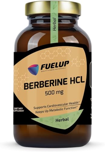Fuelup Berberine HCl 500 mg - 120 Vegan Capsules, Berberis Aristata
