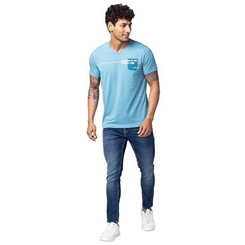 Image of Spykar Men's Kano Slim Fit Mid-Rise Jeans (Ankle Length)