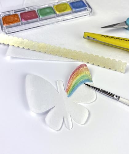 Wafer Paper Flexible Edible Printer Sheets 12 Pack 0.4mm White Letter Size 8.5" x 11" Cake Topper Decoration Burn Away by MeganJDesigns