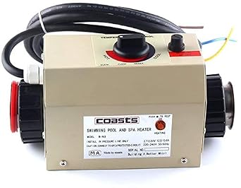Water Heater Thermostat 220V 3KW Pool Thermostat SPA Bathtub Portable Swimming Pool Heater Electric Water Heater Thermostat Heater Pump