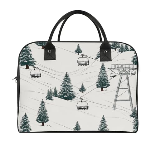 Maletín ligero para portátil unisex con diseño de abeto miniatura 3