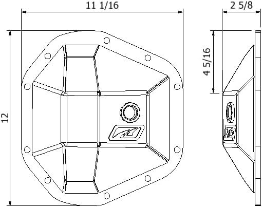 Motobilt Super Duty Dana 60 Diff Cover