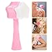 OSALADI Portable Manual Facial Cleansing Brush Pink Soft Silicone Skin Care Tool for Gentle Face Massage and Deep Cleaning Lightweight Home and Travel Accessory for All Skin Random Color